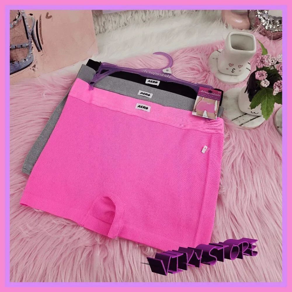 NWT 💕 Aeropostale 3-Pack Seamless Boxer Brief Medium - No-Show Fit #7103 💕
